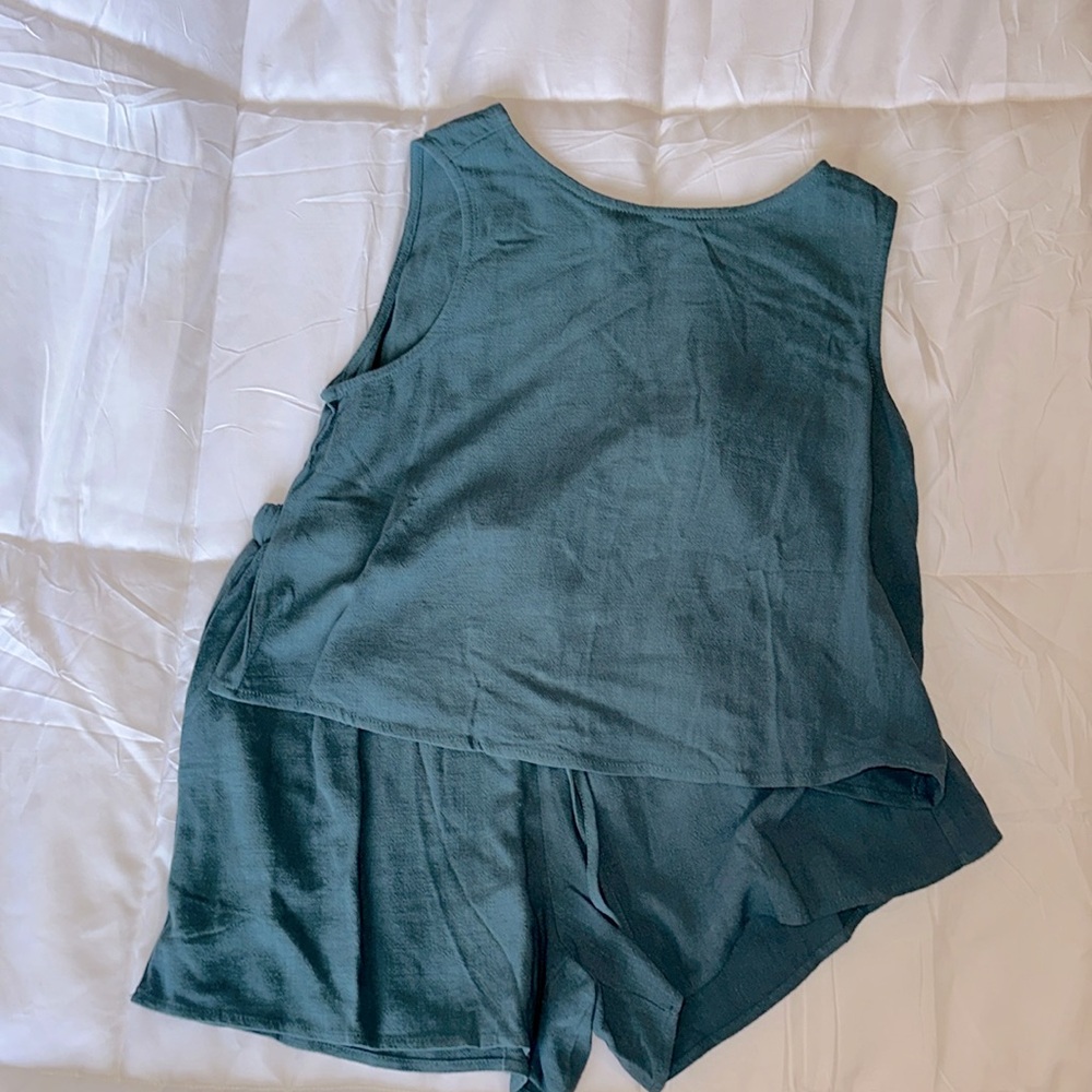 Linen shorts set